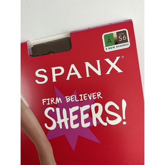 SPANX Firm Believer Sheer Size A S6 95 - 125lbs Comfort Flat Tummy 20 Denier Leg - Picture 8 of 8